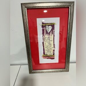 13.5”x21” artwork framed